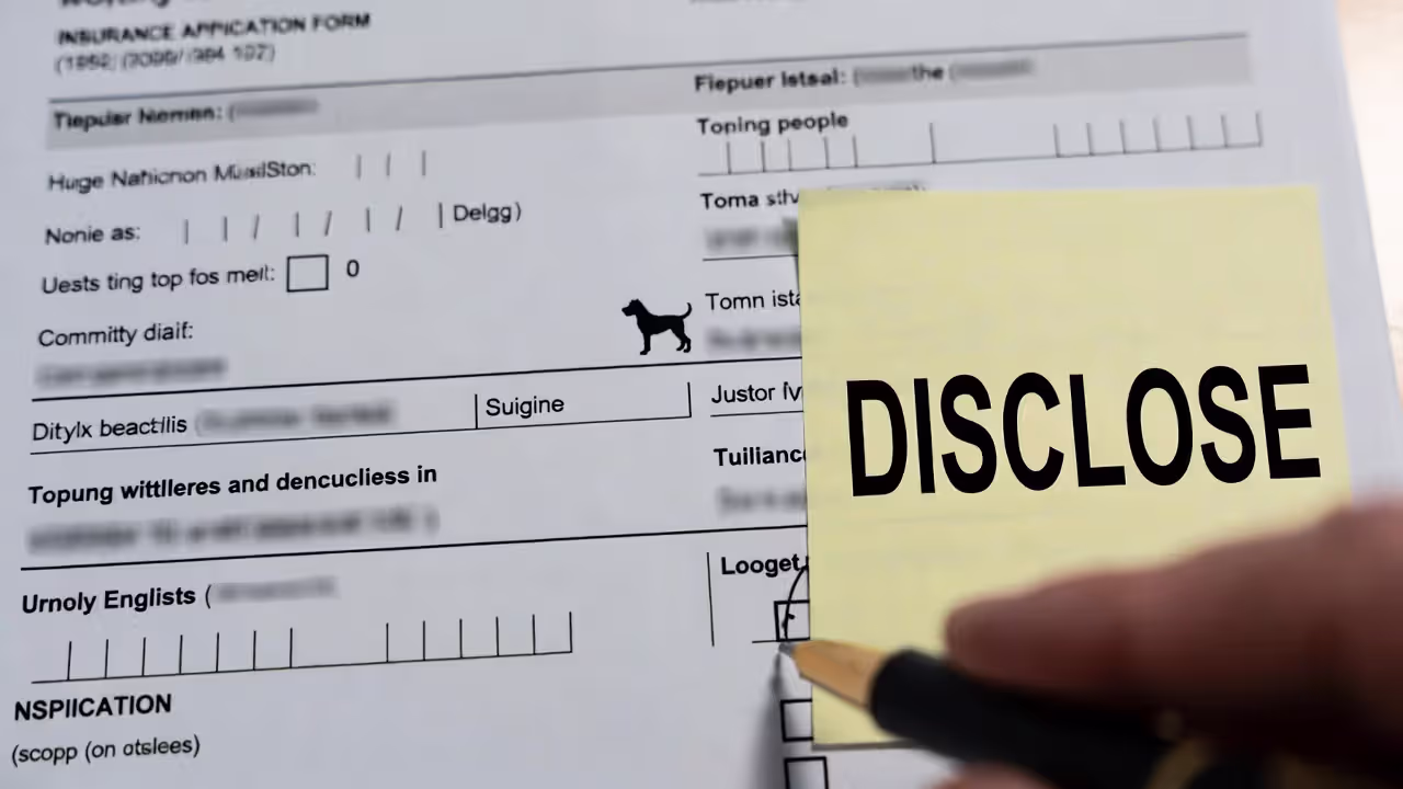 Non-disclosure can erase your protection.