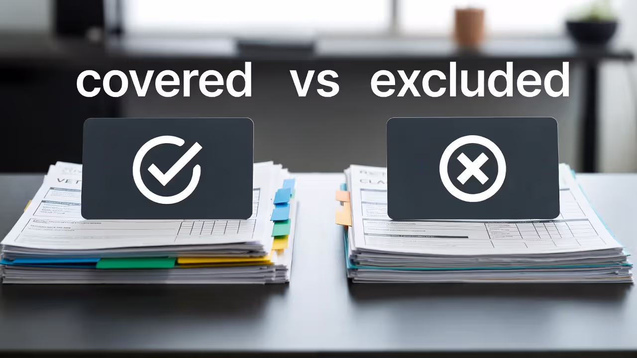 The same procedure can be covered or excluded